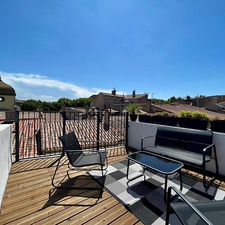 Rooftop N°38 - Rooms Et Studios - Vue Cite Medievale Carcassonne Exterior foto